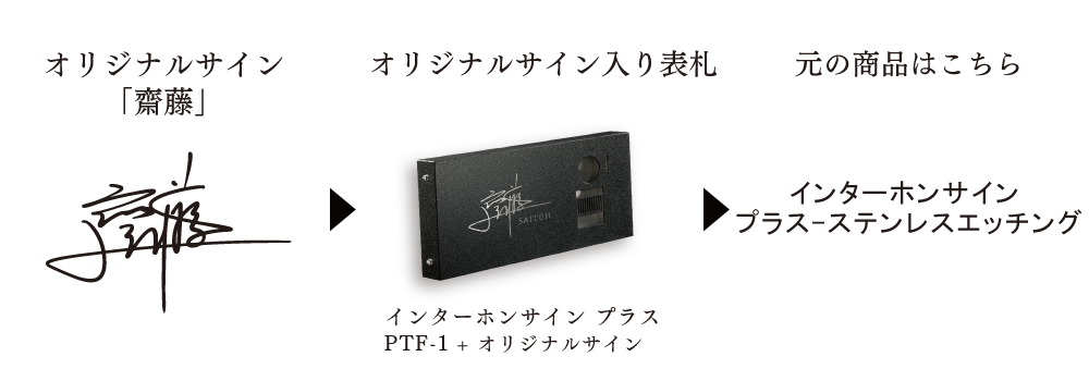 オリジナルサイン 齋藤 施工例
