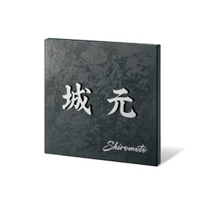 高級感のある特殊塗装が特徴的なデザイン表札｜ステンレス｜カリスタ｜TKT-101