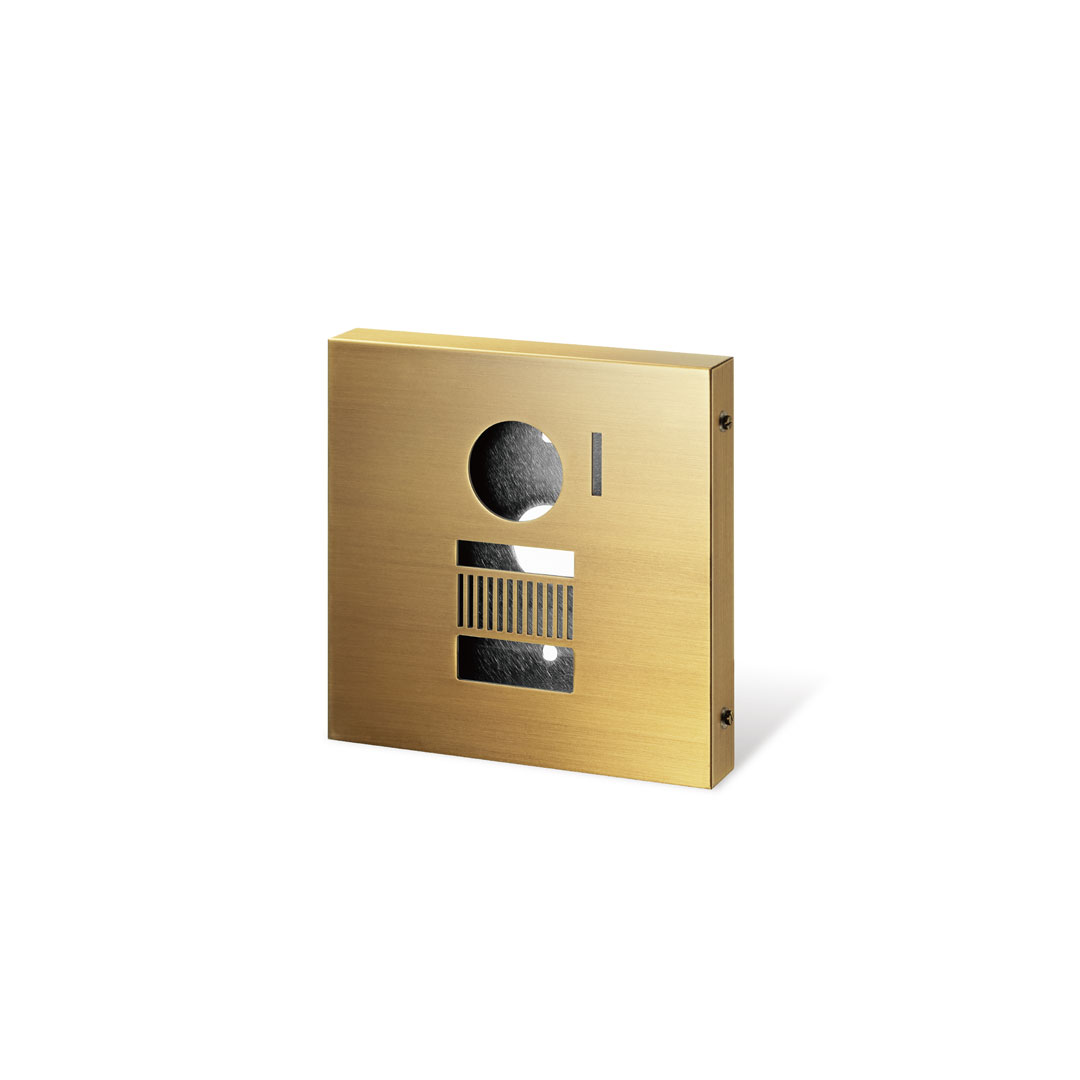 インターホンをおしゃれに覆うインターホンカバー｜真鍮｜インターホンサイン｜OTF-2N