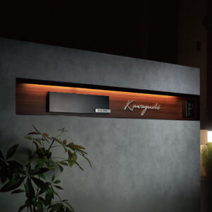 サイズオーダー可能なおしゃれで個性的な戸建て向け表札「オブロン」