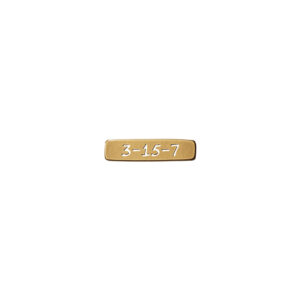 おしゃれな真鍮表札｜真鍮｜ラシック｜SKT-902｜番地